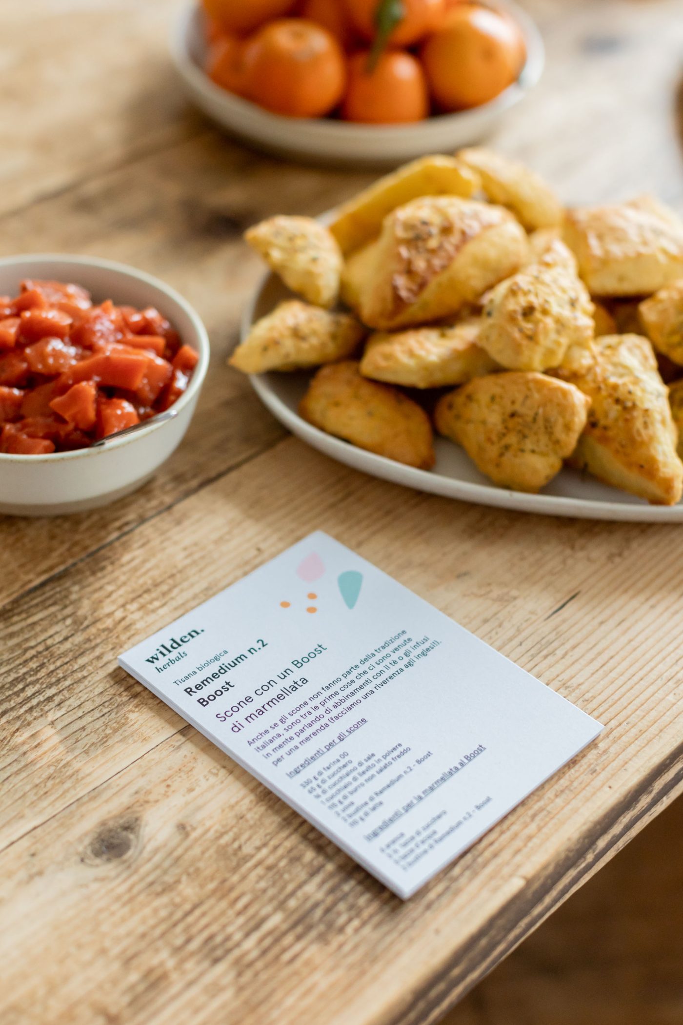 Scone con mermelada