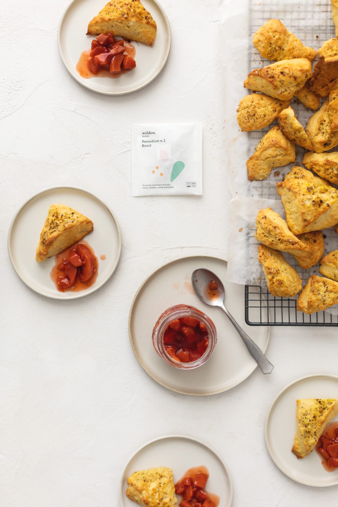 Scone con mermelada