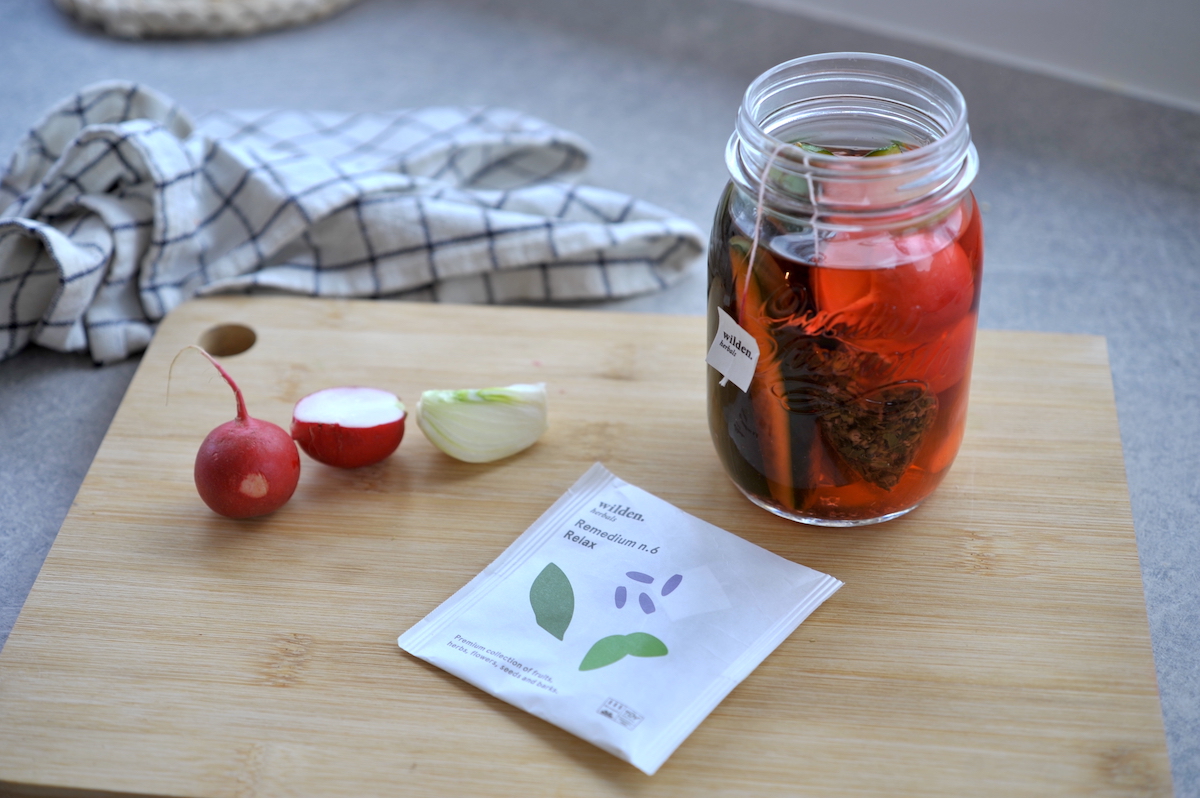 Eingelegte Giardiniera + Remedium-Kräutertee Nr. 6 - Entspannung