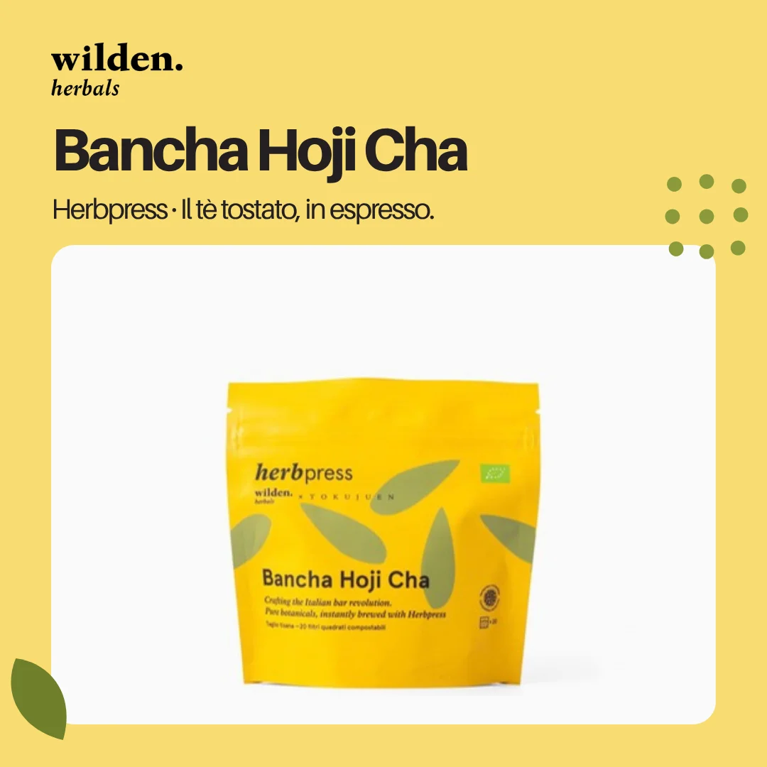 Herbpress Tè Bancha Hoji Cha 20 filtri quadrati