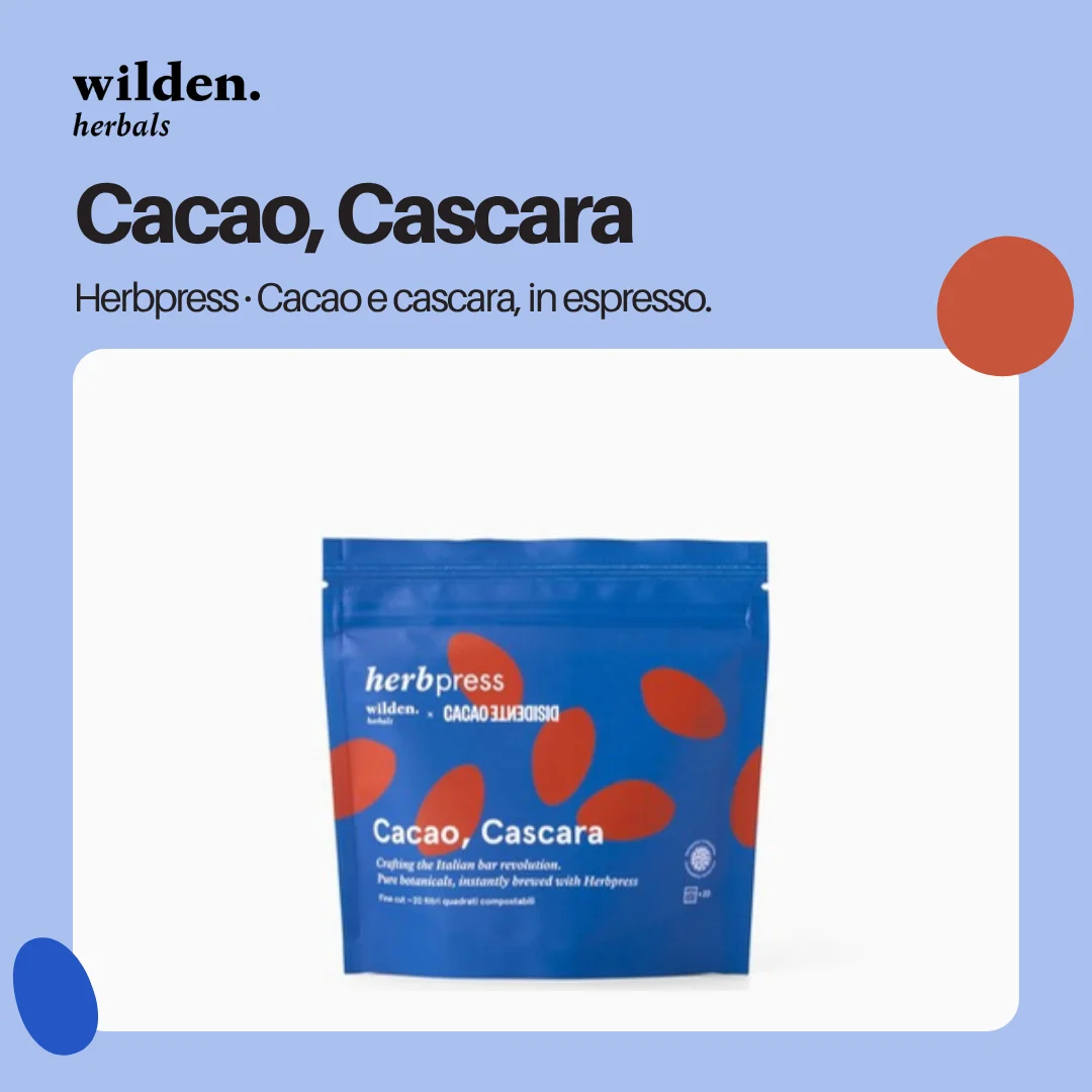 Herbpress Cacao Cascara 20 filtri quadrati