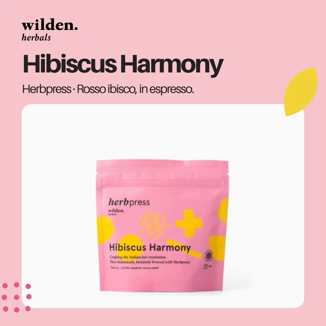 Herbpress Hibiscus Harmony 20 filtri quadrati
