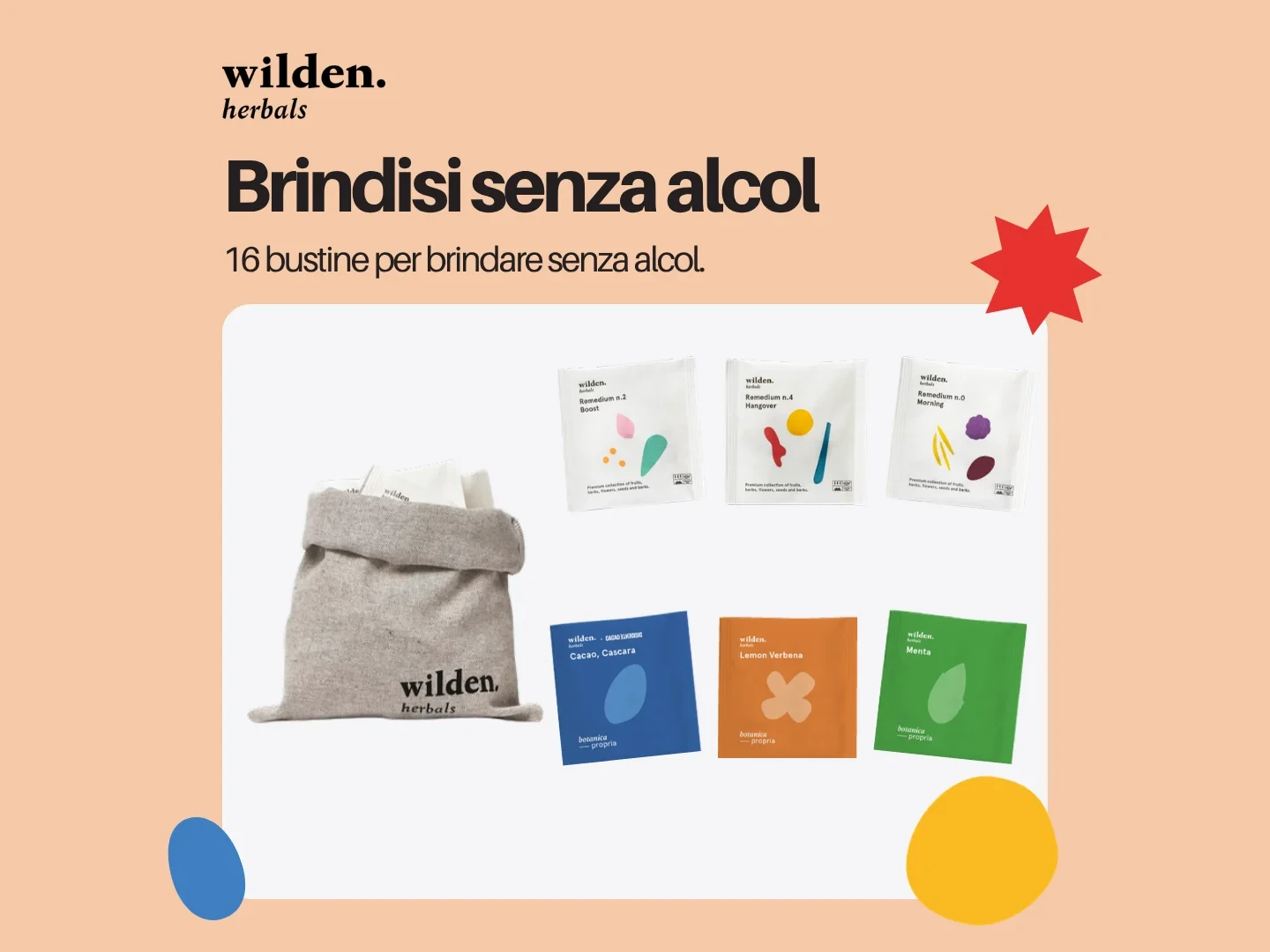 Brindisi senza alcol – 16 bustine - Wilden Herbals
