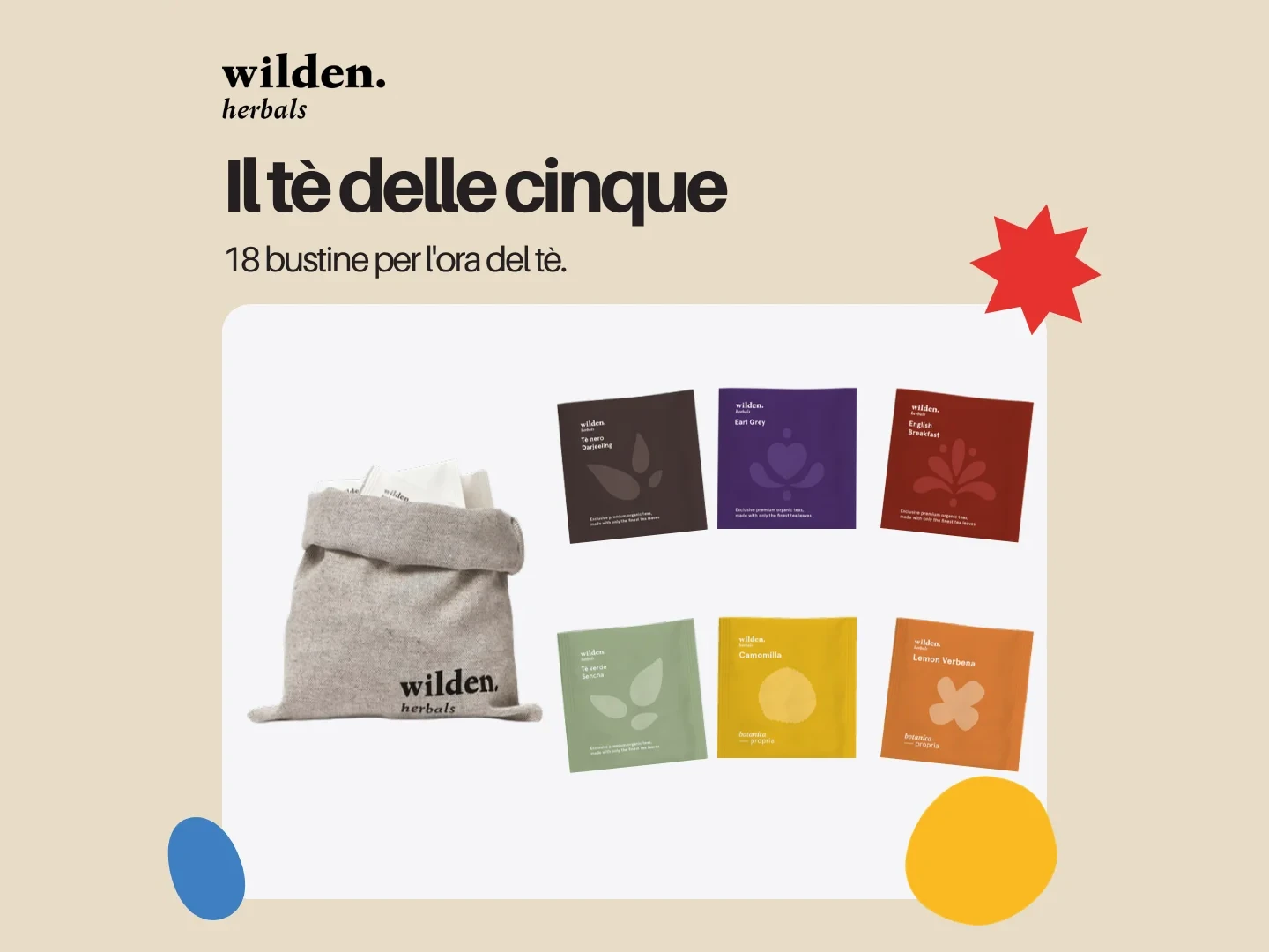 Il tè delle cinque – 18 bustine - Wilden Herbals